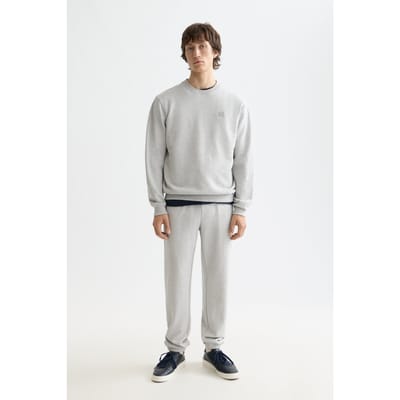 Scotch & Soda Core - Logo Sweatpant Grey Melange Taglia: L | Pantaloni Outlet | Uomo | Grigio