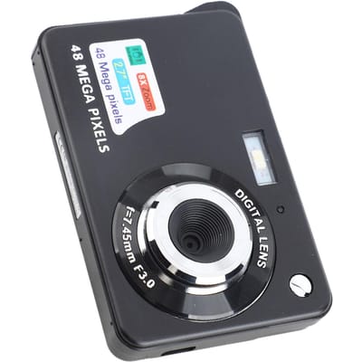 4K Digitale Camera met 2.7in LCD Ingebouwd Invullicht 48MP 8x Zoom Anti-Shake Zakcamera voor