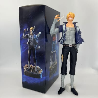 Poupée d'Action Animée d'une seule pièce de 30 cm Vinsmoke Sanji Posture Debout Roronoa Zoro Statue en PVC Modèle Collection Jouet pour Garçon Cadeau
