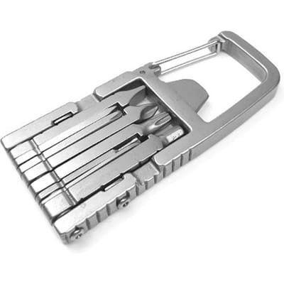 Sleutelhanger Multitool Schroevendraaierbit Opvouwbaar Fietsreparatiegereedschap Roestvrij Staal Flesopener Telefoon