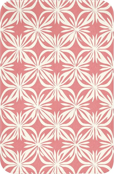 WC mat 40x60 cm - Antislip - Roze - Bloemenmotief - Wit - Modern - Toiletmat - Vloermat - Douchemat - Toilet tapijt - Toiletmatten