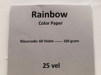 Rainbow Kl-60 violet 160 gram papier