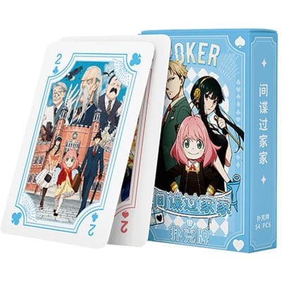 Poker Speelkaarten Bordspellen Anime Kind Kinderen Kinder Speelgoed Deck Kaart Manga Conan Genshin Impact Familie Stijlvolle Uitstraling Praktisch Dagelijks Gebruik