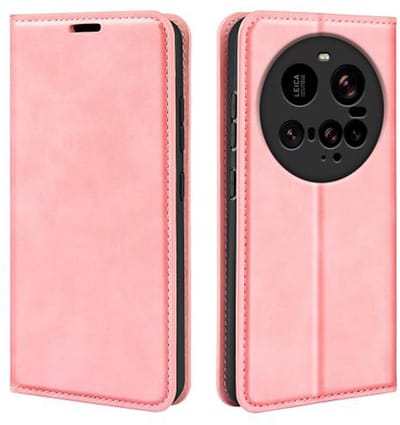 MobyDefend Hoesje - Geschikt voor Xiaomi 15 Ultra - Luxe Wallet Bookcase (Magnetische Sluiting) - Roze