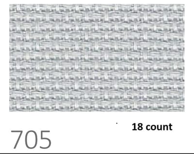 Borduurstof PREMIUM PRECUT AIDA - 48X53CM - (705) GRIJS 18 count