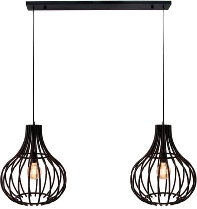 Chericoni Goccia Hanglamp - 2 Lichts - Ø40 cm - Metaal - Zwart