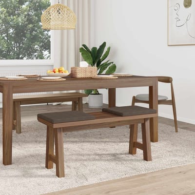 vidaXL - Bankkussen - 2 - st - Microvezel - Bruin - Diepte - 35 - cm