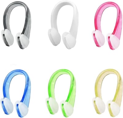 6 stuks - Neusklem zwemmen - neusklem - neusklem zwemmen kind - neusknijper - Zwem Neusklem - zwem neusclip - neusklem zwemmen kinderen - neusklemmetje zwemmen - neus klem zwemmen