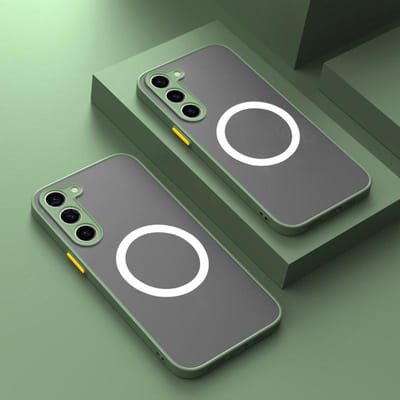 Matte Magnétique Pour Samsung Galaxy S25 S24 S23 S22 S21 S20 Ultra Plus FE A54 A53 A13 Note 20 10 5G Coque Housse Charge Sans Fil For S24 Plus