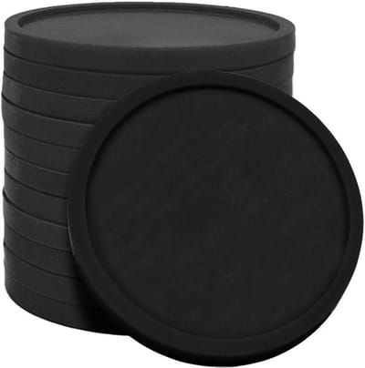 CombiCraft Blanco munten / Consumptiemunten Zwart - Ø29mm - 100 stuks