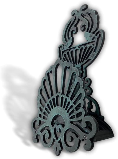 Slanghouder - Waterslanghouder - Tuin Opruimen - Antieke Stijl - 27 x 44 cm - Zwart