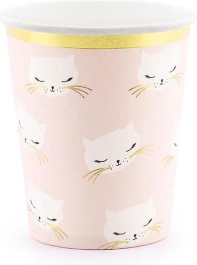 """Cups Cat, 200ml (1 zakje met 6 stuks)"""