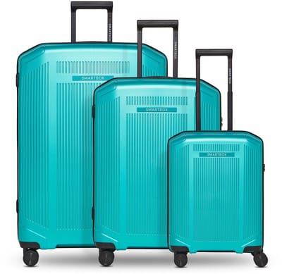 Smartbox Edition 02 4 wielen Kofferset 3-delig - Harde bagage - TSA slot - teal metallic