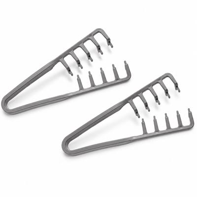 Knaak Stylingkam Set - 2 Stuks - Grove Kam - Textuurkam - Kam voor Volume - Haar Styling Accessoire - Grijs