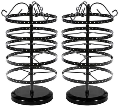 Dailygoods- Sieradenhouder Hoogte Verstelbaar - Sieradenrek - Ringenhouder - Armband Houder - Sieraden Organizer - Roestvrij Staal met Antislip Pads - Sieradenstandaard