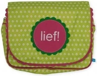 LIEF! Dots and Flowers Toilettas - 29x20x9 cm - Groen