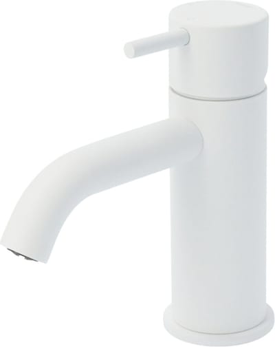 Hotbath Cobber CB003C wastafelkraan laag mat wit