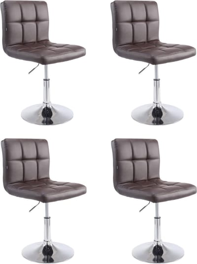 CLP Palma Set van 4 Lounger - Kunstleer bruin