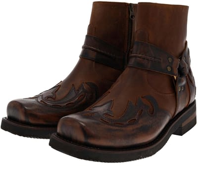 FB Fashion Boots TAURO HIGH GOMA biker enkellaars bruin - 36 EU