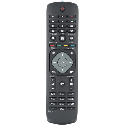 Universele afstandsbediening als vervanging voor de Philips LCD LED TV gray