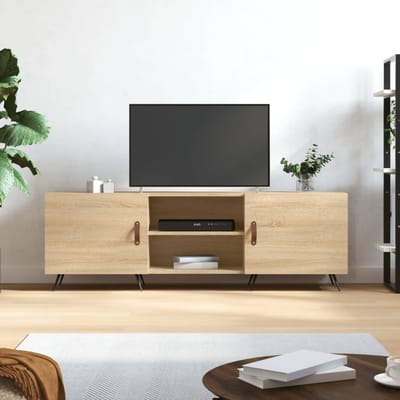 vidaXL - Tv-meubel - 150x30x50 - cm - bewerkt - hout - sonoma - eikenkleurig