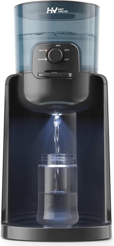 Waterverwarmer en melkbereider met nachtlampje – 4 temperatuurinstellingen en 72 uur warmhouden