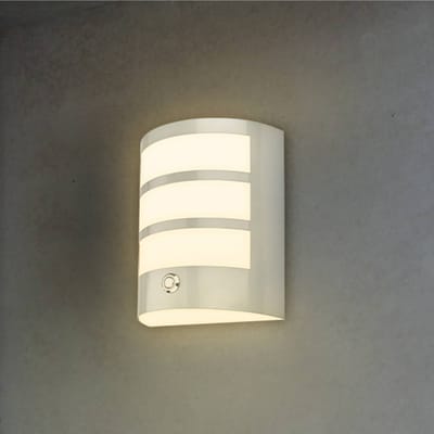 BRILONER - LED wandlamp oplaadbaar - dimbaar buitenverlichting - met timer - 18 x 15 x 7 cm - mat chroom