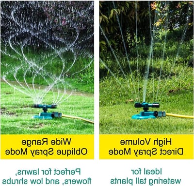 Automatische Rotatiesproeier met Grote Ronde Basis voor Tuin en Gazon, Krachtige Sproeier met Verstelbaar Spuitpatroon voor Efficiënte Besproeiing en Irrigatie