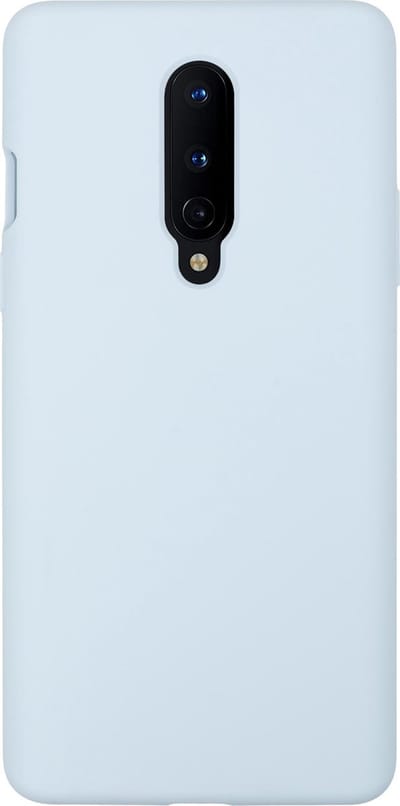 BMAX Siliconen hard case hoesje geschikt voor Oneplus 8 - Hard Cover - Beschermhoesje - Telefoonhoesje - Hard case - Telefoonbescherming - Turquoise