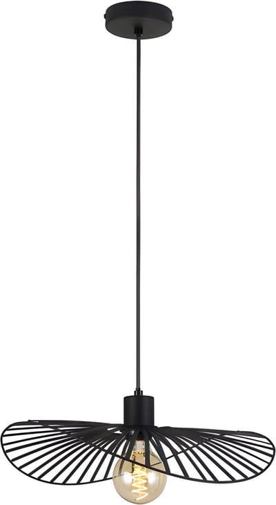 Toolight App1840-1Cp Hanglamp - Zwart - 41X41X10Cm