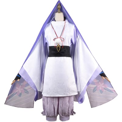 Genshin Impact Scaramouche Costume de Cosplay Perruque Cheveux Bleu Foncé Wanderer Story Kimonos Costumes Genshin Uniforme Costumes de Cosplay L
