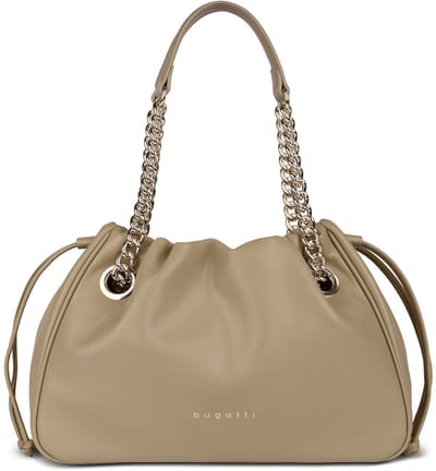 bugatti schoudertas handtas Leni Ladies Bag Sand Lichtbruin