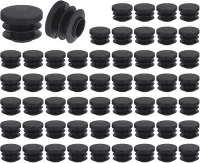 56x Ronde Kunststof Doppen 19 mm - Eindkappen voor Meubelpoten, Beschermdoppen voor Stoelen en Tafels