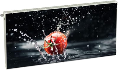 Magnetische radiatorfolie - Decoratieve cover - Radiator verfraaien - Flexibel en magnetisch - 120 x 60 cm - Zwart