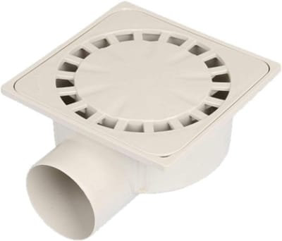 Bodemafvoer - Afvoerput - Water Afvoeren - Roestvrij Polypropyleen - 25x25cm DN100 - Grijs
