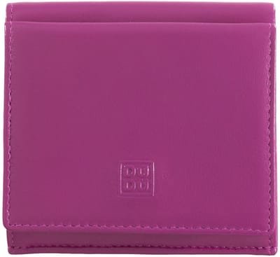 DuDu Flavio Portemonnee Leder 9.5 cm - Unisex - Staand formaat - fuchsia