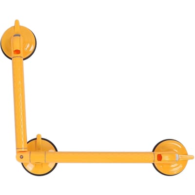 Barre d'appui de douche Antidérapante Rotation à 360 Degrés Étanche Ventouse Poignée de Douche pour Salle de Bain orange