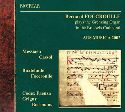 Bernard Foccroulle - Arus Musica 2002 - Orgue Contemporain (CD)