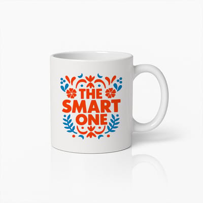 The Smart One Mok 330ml – Grappige Inspirerende Koffiebeker, Perfect Cadeau voor Studenten, Leraren en Kantoormedewerkers