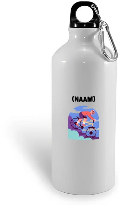 Hacebo® - Mountainbike met eigen naam waterfles - Sport - Mountainbiker - Sport - water fles - 400ML