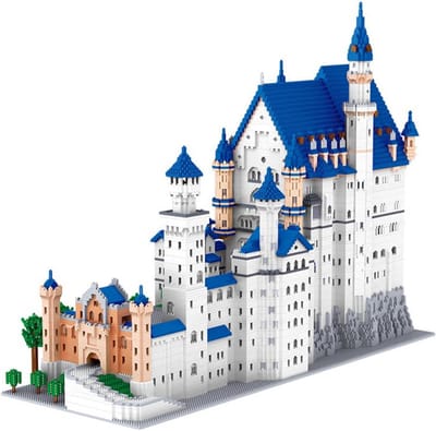 Zhe Gao Nanoblocks LZ8020 Slot Neuschwanstein kasteel bouwset | Miniaturen & modelbouwpakketten | 3d puzzel | Classic Creator STEM speelgoed bouwpakket niet geschikt voor lego | Architecture modelbouw voor volwassenen & kinderen | 11810 mini bloks