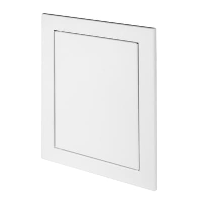 Merkloos Wit Metalen Inspectieluik 'Klik' Systeem 20x25 cm