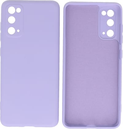 Hoesje Geschikt voor de Samsung Galaxy S20 - Fashion Color Backcover Telefoonhoesje - Paars