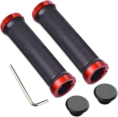 Ergonomische MTB Handvatten voor Fietsen, Antislip Rubber, Dubbel Vergrendeling, Geschikt voor 22 mm Stuurdiameter, Comfortabel en Duurzaam