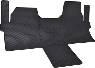 Automatten voor Ford Transit Custom, Ford Tourneo Custom, Volkswagen T7 Caravelle (vanaf 2024), 2-zits - 3-delig - Rubber