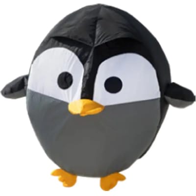 Windzak HQ Bouncing Birdeez Penguin XL 100 cm 126321 Zwart 100 cm