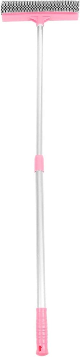 Raamwisser Set - Glasreiniger Telescoop - Streeploos Ramen - Verstelbare Steel - 81 cm - Roze