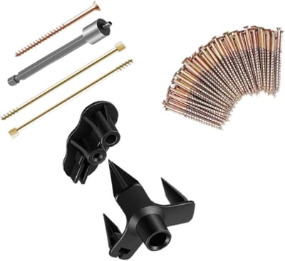 Vloer reparatieset - Hout reparatie - Vloer bevestigen - Inclusief 5 gereedschappen - 50 schroeven - Niet gespecificeerd