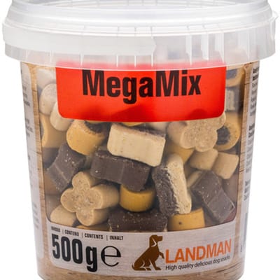 Landman Hondenkoekjes XL Megamix (500gr) - Hondensnacks - Hondensnoepjes - Hondenkoekjes