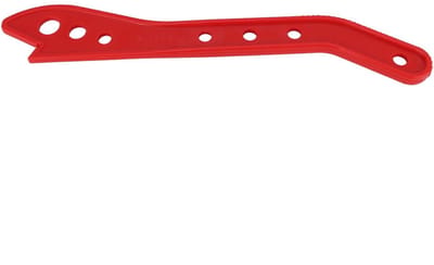 Dailygoods- Duwstok 16,5 inch - Ergonomisch Handvat - Veiligheid - Houtbewerking - Stevige ABS Constructie - Rood voor Zichtbaarheid - Zaagduwstok